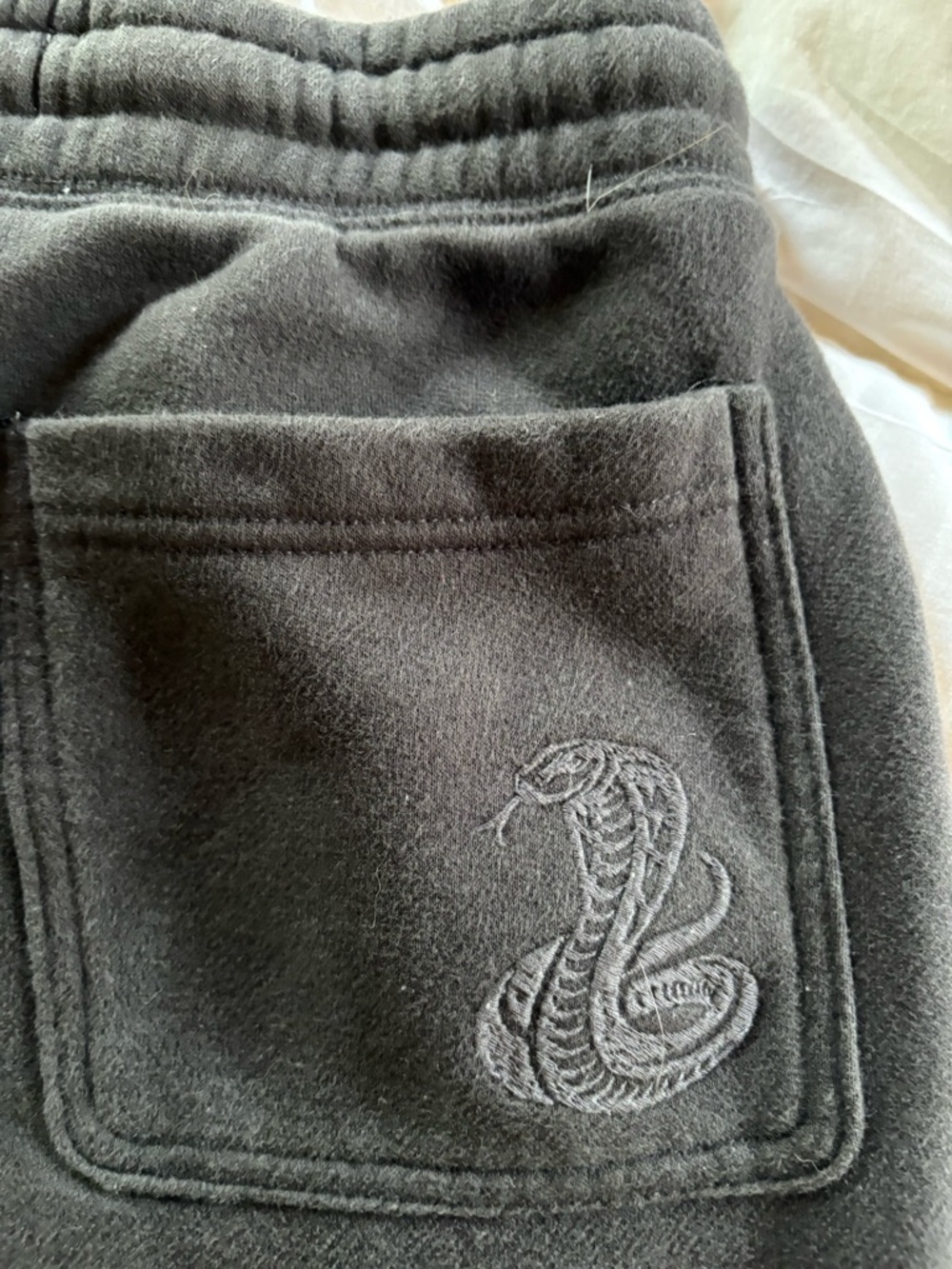Hollister Black Charcoal Men's Fleece  Sweatpants